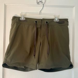 Prana Womens Silvana Board Shorts - Green - Size Medium